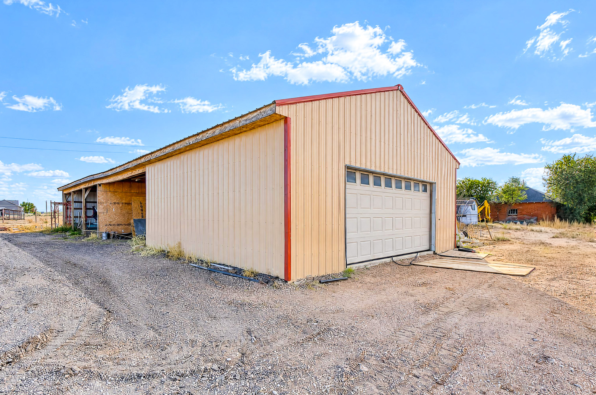 80' × 30' Outbuilding — custom 2023 ranch home on 4 acres in Platteville, Colorado