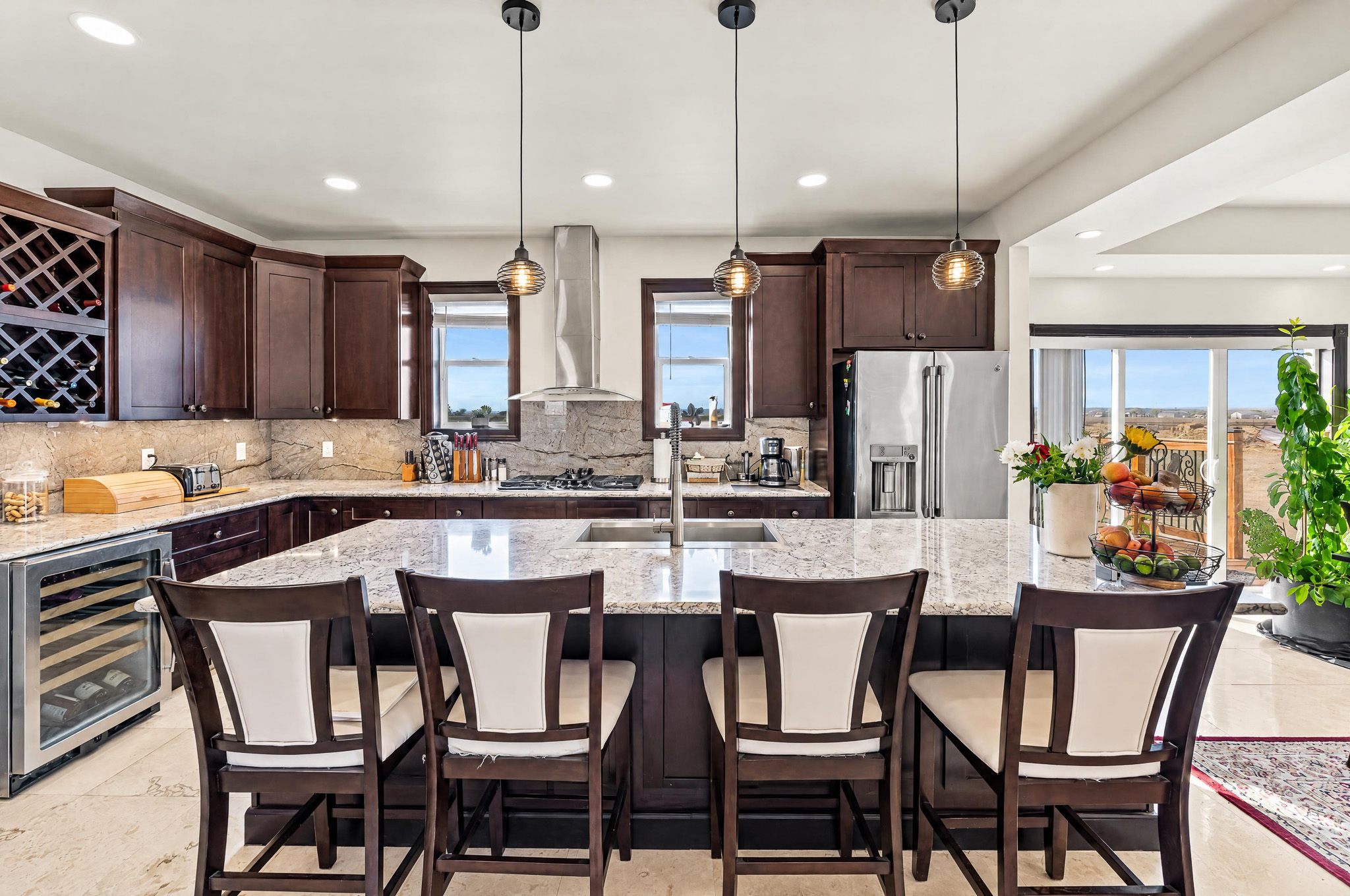 Kitchen — custom 2023 ranch home on 4 acres in Platteville, Colorado