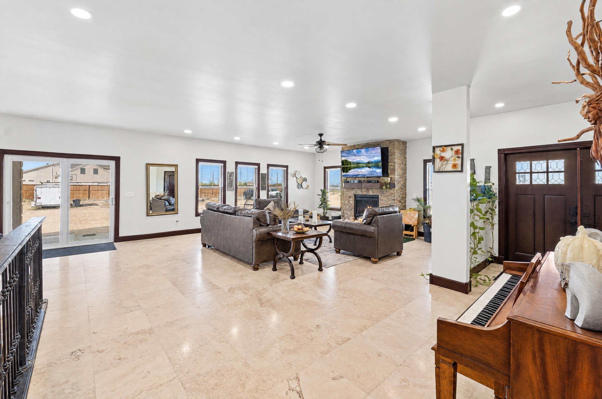 Great Room — custom 2023 ranch home on 4 acres in Platteville, Colorado