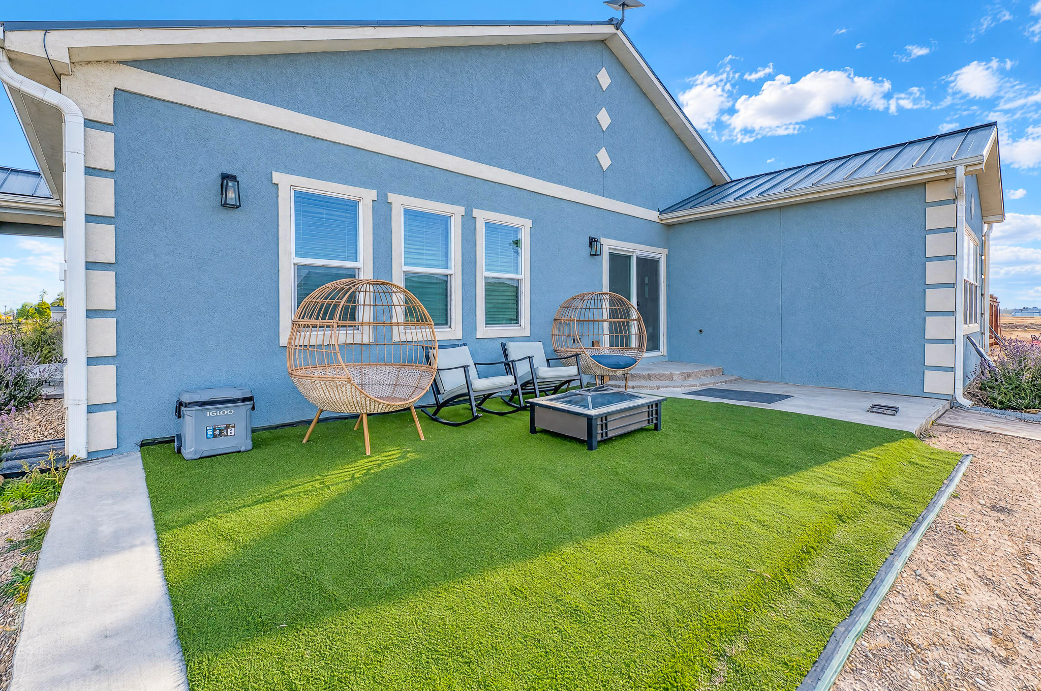 Front Yard + Lawn — custom 2023 ranch home on 4 acres in Platteville, Colorado