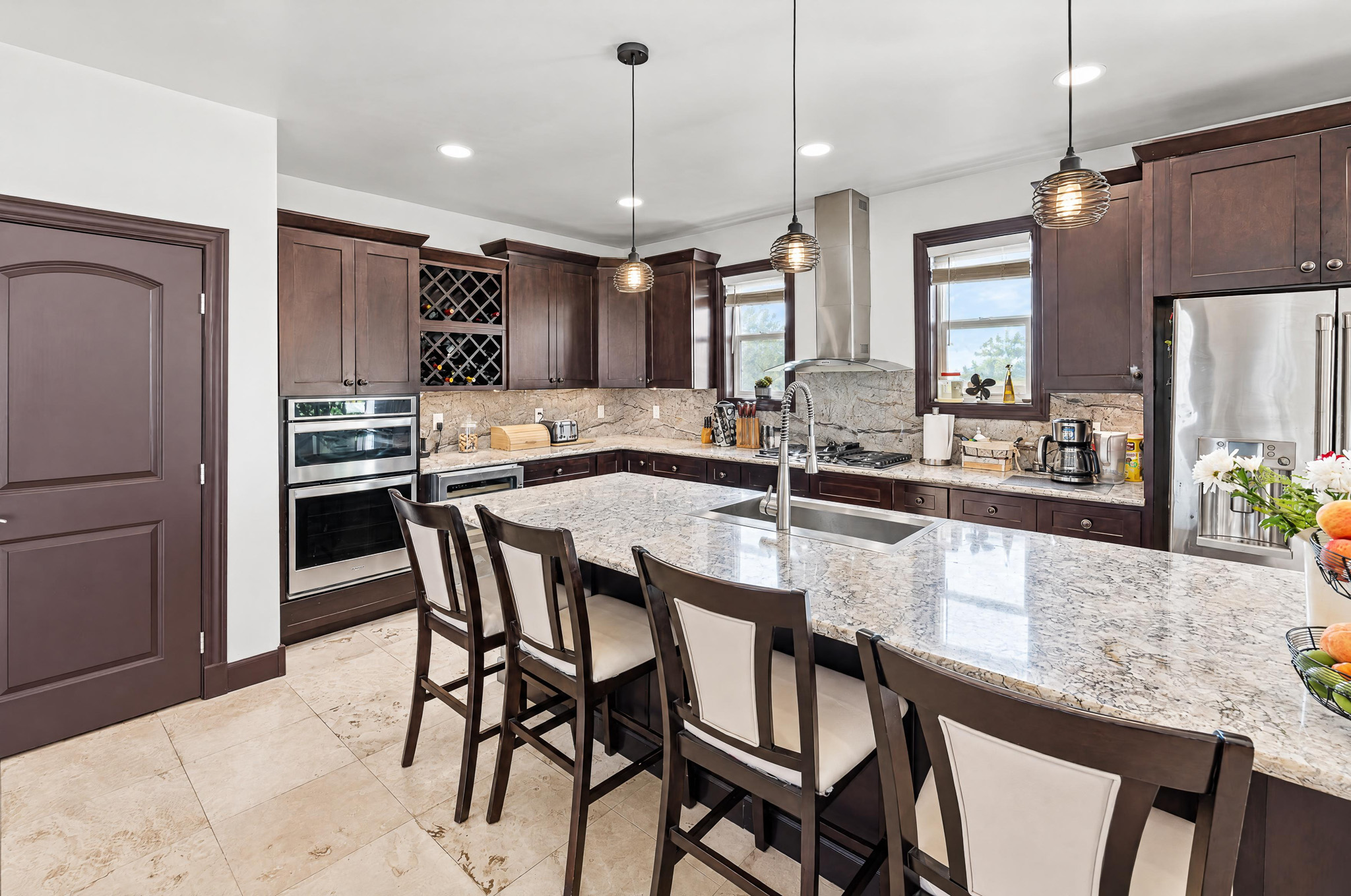 Kitchen Island — custom 2023 ranch home on 4 acres in Platteville, Colorado